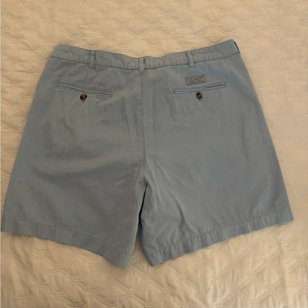 Coast Pawleys Twill chino shorts. Light blue  7”. Size 38